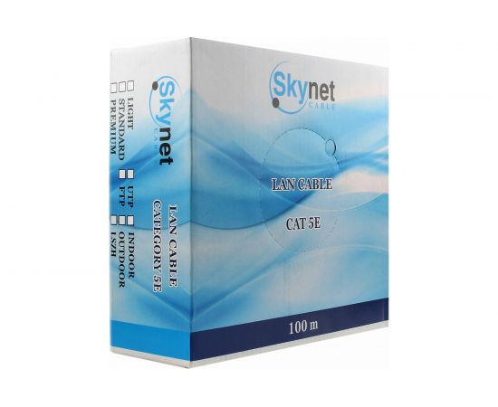 Кабель SkyNet Premium UTP-LSZH 4x2x0,51, медный FLUKE TEST, кат.5e, однож., 100 м, box, оранжевый, CSP-UTP-LSZH-4-CU/100 – изображение 2