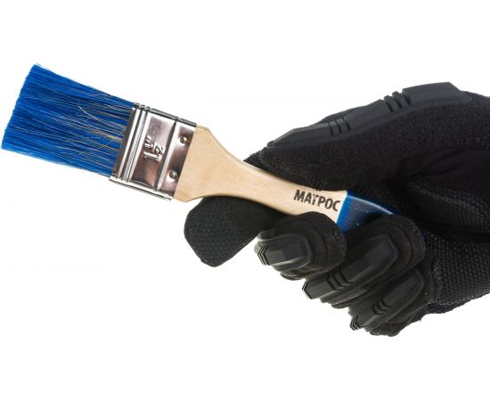 Плоская кисть для водных красок и лаков ZOLDER 38 х 11 мм, искусственная щетина, деревянная ручка 03813aqz – изображение 3