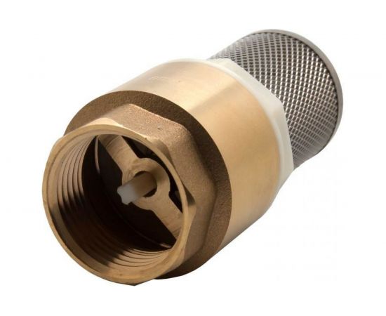 Клапан обратный с несъемной сеткой (F 1"; латунь) QUATTRO ELEMENTI 771-800 – изображение 3