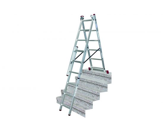Трехсекционная алюминиевая лестница 3х6 Krause Corda 013361 – изображение 3