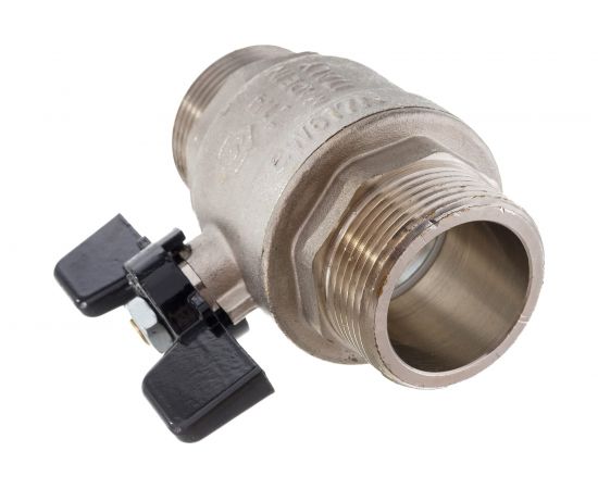 Шаровой полнопроходной кран STOUT НР/НР, ручка бабочка 1 1/4 RG008Q0M4B6GGC – изображение 4