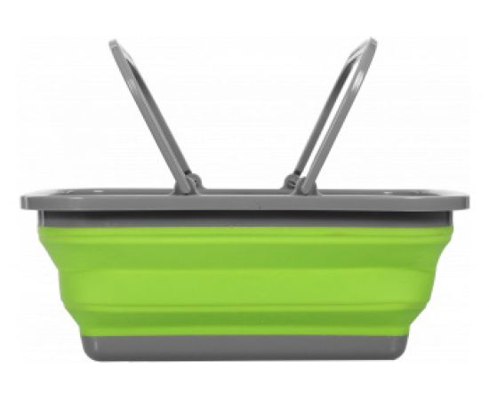 Пластиковая складная корзина BRADEX с 2 ручками 9л, зеленая TD 0532 – изображение 4