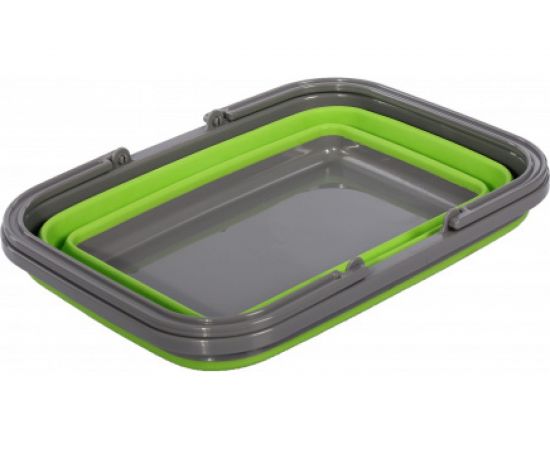 Пластиковая складная корзина BRADEX с 2 ручками 9л, зеленая TD 0532 – изображение 6