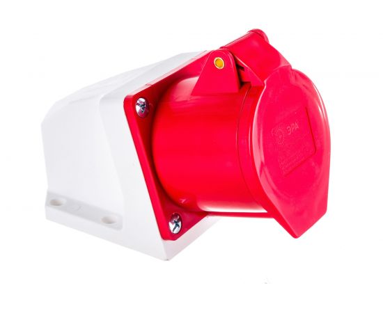 Стационарная наружная розетка ЭРА 124 3Р+РЕ 32А 380В IP44 Б0032878 