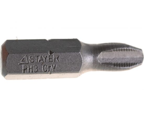 Биты (C 1/4""; PH 3; 25 мм; 2 шт.) STAYER 26201-3-25-02 