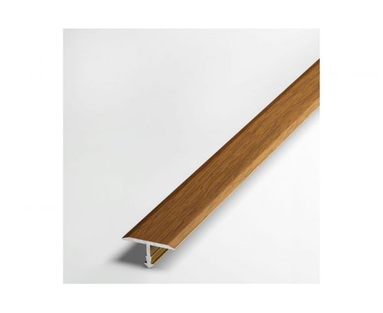 Порог т-образный алюминиевый (20 мм; 2.7 м; декоративный; орех) Лука УТ000038595 