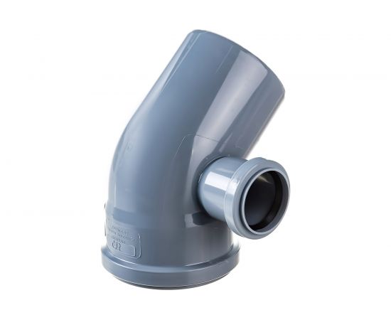 Универсальный отвод RTP 110х50, 45 градусов, правый 11350 