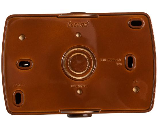 Двойная розетка Lezard NATA с заземлением, закрытый корпус, керамика, сосна 710-0800-127 – изображение 2