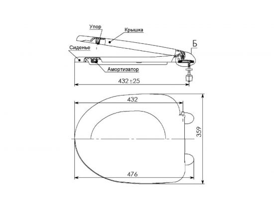 Сиденье для унитаза Melodia СУ 52.07.80 194462 – изображение 2