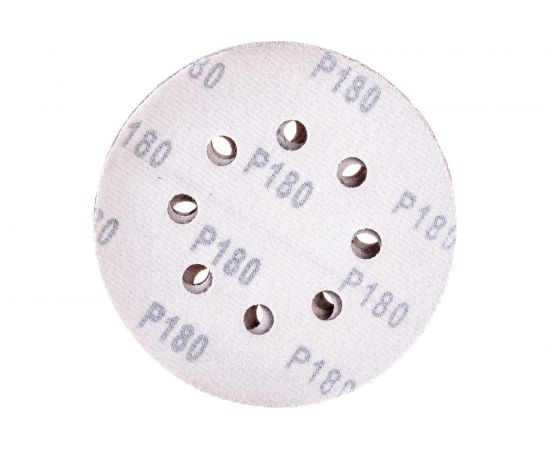 Круги шлифовальные 5 шт. (125 мм; Р180; 8 отверстий) FIT IT 39668 – изображение 2