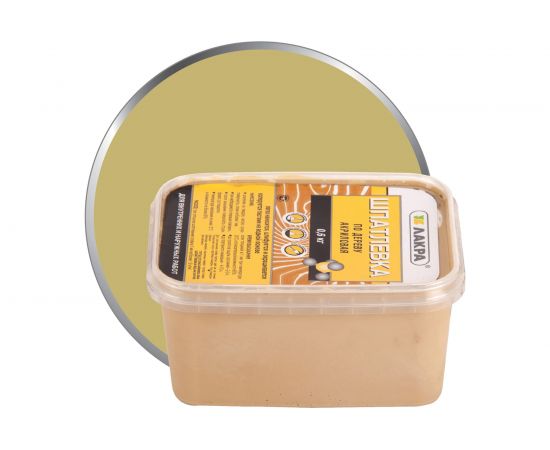 Шпатлевка по дереву Дуб 0,6 кг Лакра 90000203125 – изображение 2