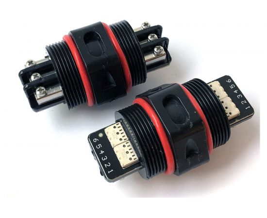 Водостойкий разъем TTAF Elektronik 3 силовых полюса/6 сигнальных 250V 25A/1А IP67 WPI-3602M25 – изображение 2