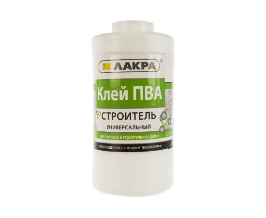Универсальный клей ПВА Лакра Строитель 2,3 кг 90001343007 – изображение 3