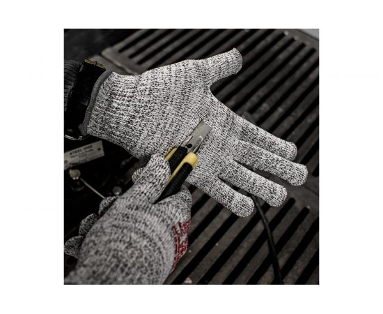 Трикотажные перчатки Jeta Safety Самурай 01, 5 класс, цвет серый, JC051-С01-L – изображение 3