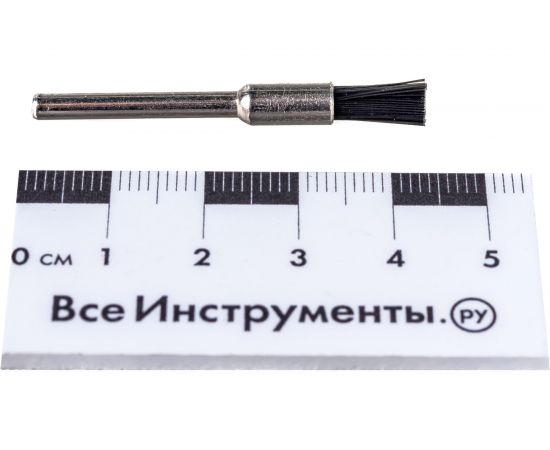 Нейлоновая кистевая щетка Зубр на шпильке d 5.0x3.2 мм L 43.0 мм 35929 – изображение 3