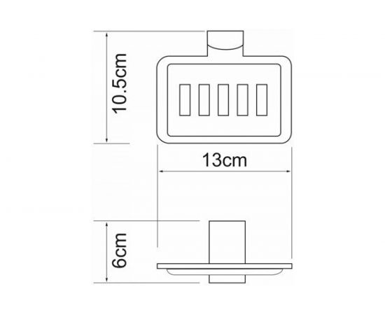 Мыльница WasserKRAFT Leine решетка K-5069 – изображение 3