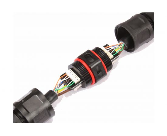 Водостойкий разъем TTAF Elektronik 3 силовых полюса/6 сигнальных 250V 25A/1А IP67 WPI-3602M25 – изображение 4