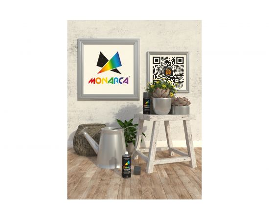 Аэрозольная Краска Monarca RAL9006 Белый Алюминий 19006 – изображение 4