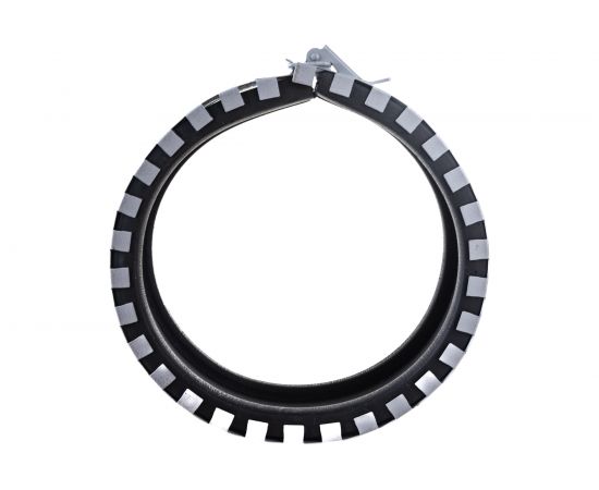 Противопожарная муфта ОГНЕЗА «ПМ/160», замок-стяжка тип ""лягушка"", цвет серый 105205 – изображение 4