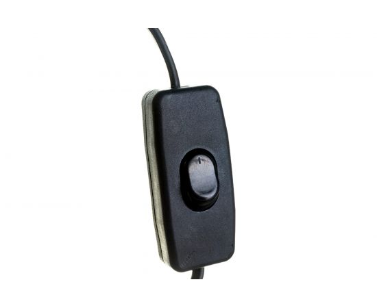 Шнур АБК-СИЛА с выключателем и плоской вилкой ШВВП 2х0,75кв.мм 1,5м чёрный 50067003 – изображение 4