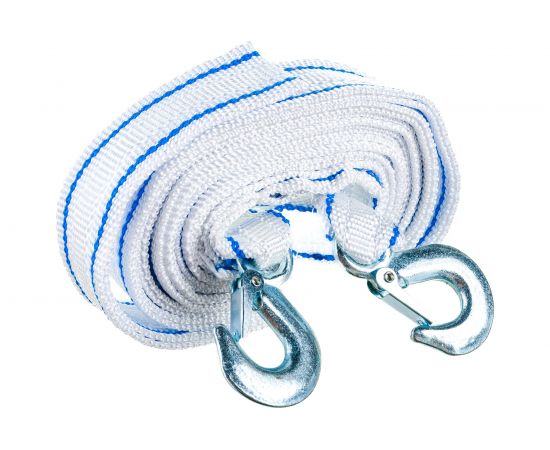 Буксировочный ленточный трос с крюками в пакете АВТОСТОП 10000 кг, 6м AB-10K – изображение 4