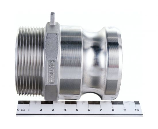 Камлок тип F (ниппель; наружная резьба BSP; 50 мм-2""; нержавеющая сталь) TITAN LOCK TL200FSS – изображение 4