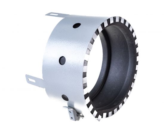 Противопожарная муфта ОГНЕЗА «ПМ/160», замок-стяжка тип ""лягушка"", цвет серый 105205 – изображение 5