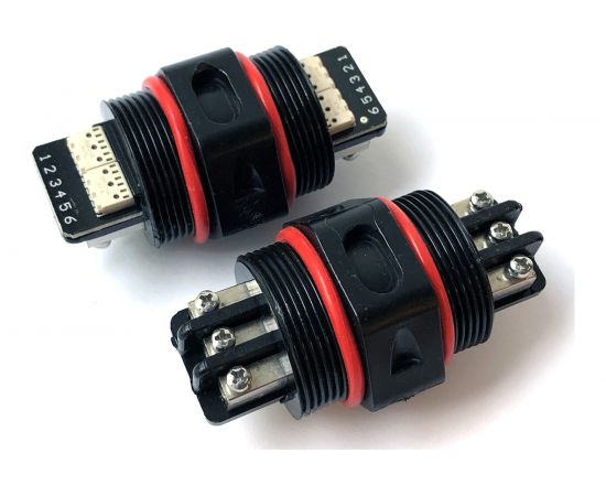 Водостойкий разъем TTAF Elektronik 3 силовых полюса/6 сигнальных 250V 25A/1А IP67 WPI-3602M25 – изображение 5