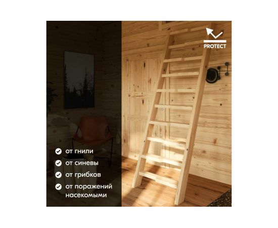 Тонирующий акриловый универсальный лак для дерева KUDO Сосна 11596398 – изображение 6