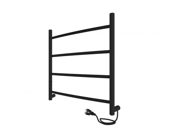 Полотенцесушитель INDIGO Arc electro 50/50, черный муар, провод справа УТ000034026 