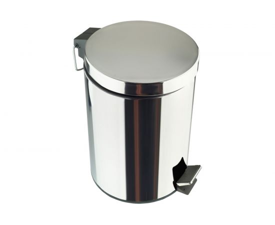 Ведро для мусора Delphinium Н102-5L 5 л, хром 102174 