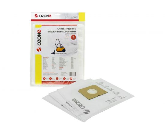 Мешки-пылесборники для пылесосов ELECTROLUX, AEG, ZANUSSI (3 шт.) OZONE SE-01 