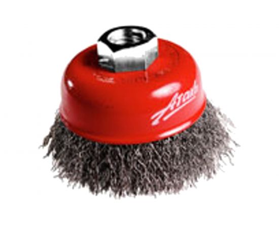 Щётка чашеобразная, гофрированная нержавеющая проволока №151 (75 мм; М14) для УШМ Атака 34721 