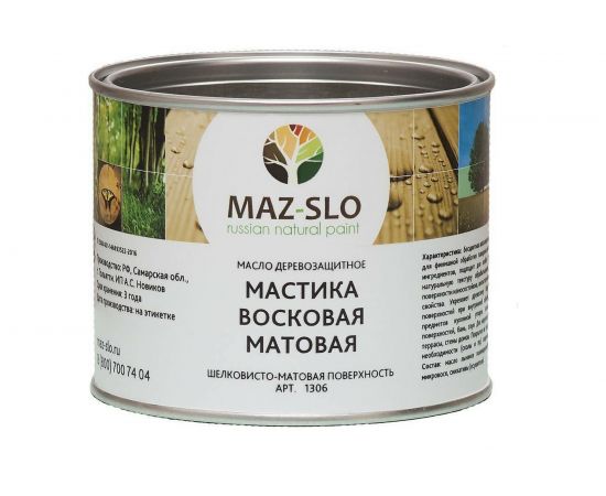 Восковая мастика MAZ-SLO матовая 0.5 л 8066978 