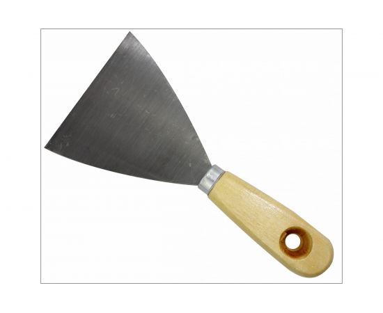 Шпательная лопатка ON деревянная рукоятка, пружинная сталь 100 мм 02-12-100 