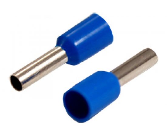 Штыревой втулочный наконечник REXANT изолированный F-8 мм 2.5 кв.мм синий 08-0815 