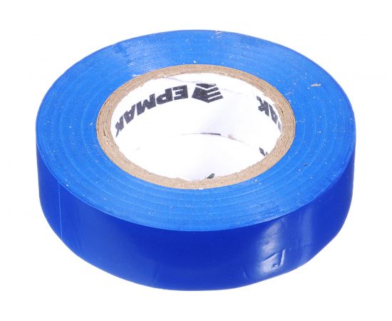 Изолента ЕРМАК премиум класс 18 мм, 20 м, синяя 672-035 