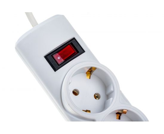 Удлинитель ОБЛИК, ПРЕМИУМ 3 гнезда ПВС 1,5 м с кнопкой и заземлением УТ-00000632 – изображение 2