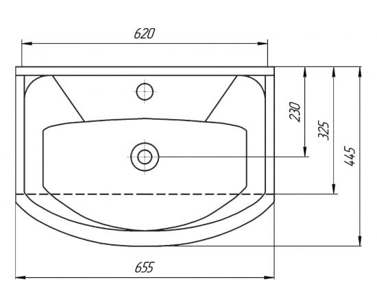Раковина Sanflor Элеганс 65 4620008192475 – изображение 2