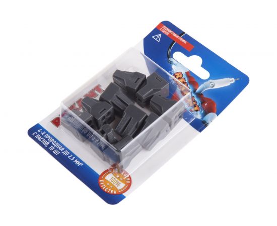 Соединительная 4-х проводная клемма REXANT с пастой 0,75-2,5 мм2 10шт 06-0207-B10 – изображение 2