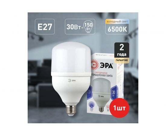 Светодиодная лампа ЭРА LED smd POWER 30W-6500-E27 Б0027004 – изображение 2