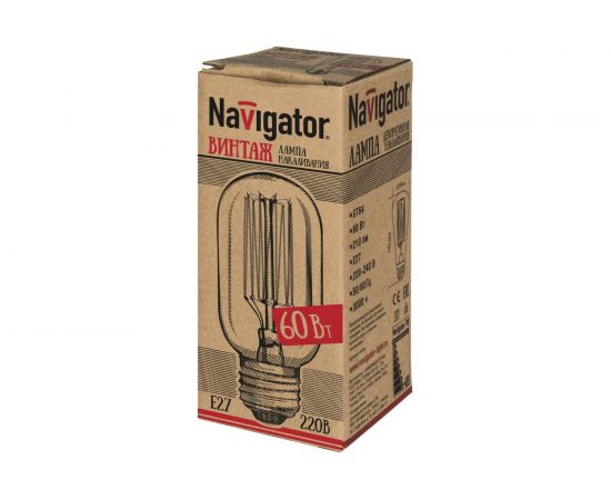 Лампа Navigator NI-V-T45-SC15-60-230-E27-CLG 71958 – изображение 2