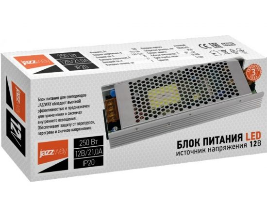 Драйвер Jazzway BSPS 12V 21,00A-250W IP20 1001238A – изображение 2