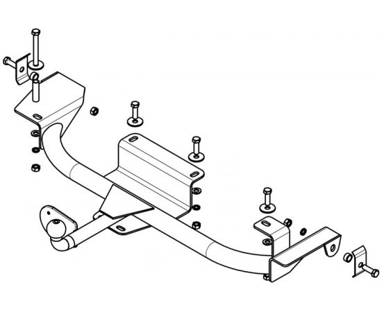 Фаркоп ТСУ DAEWOO Nexia/Espero 1995 г AvtoS DW 03 – изображение 2