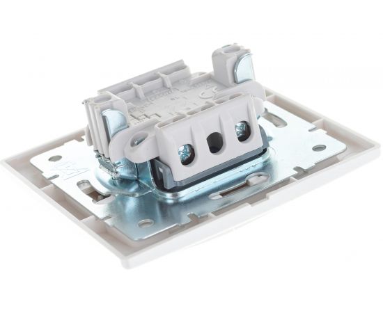 Выключатель Lezard Мира х2 жемчужно-белый перламутр со вст. 701-3030-101 – изображение 3