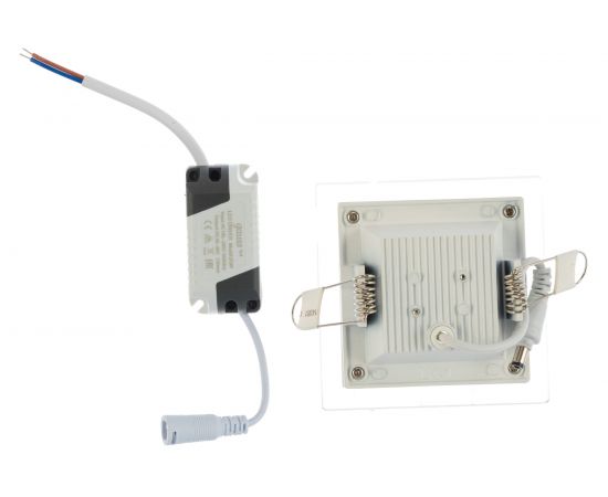 Светодиодный встраиваемый светильник Gauss квадратный с декоративным стеклом, 6W 4000K 948111206 – изображение 3