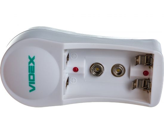 Зарядное устройство Videx VCH-N201 пустое, 1-2 х AA, AAA, 9V – изображение 4