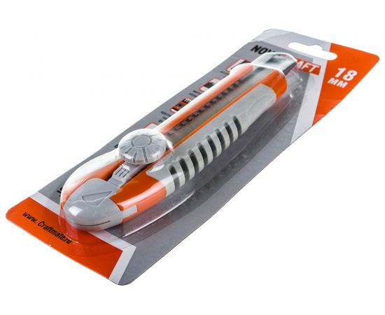 Нож Novocraft AКУЛА, резиновый корпус, 3 лезвия, 18 мм, блистер JSH024183 – изображение 5