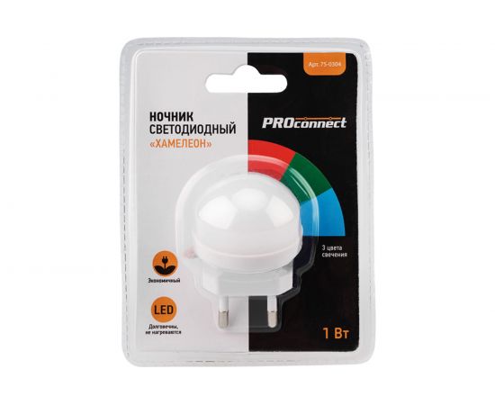 Светодиодный ночник PROconnect Хамелеон мини 220 В 75-0304 – изображение 7