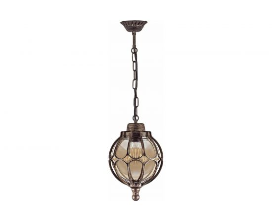 Садово-парковый светильник, круглый на цепочке 60W 230V E27, черное золото Feron PL3805 11370 